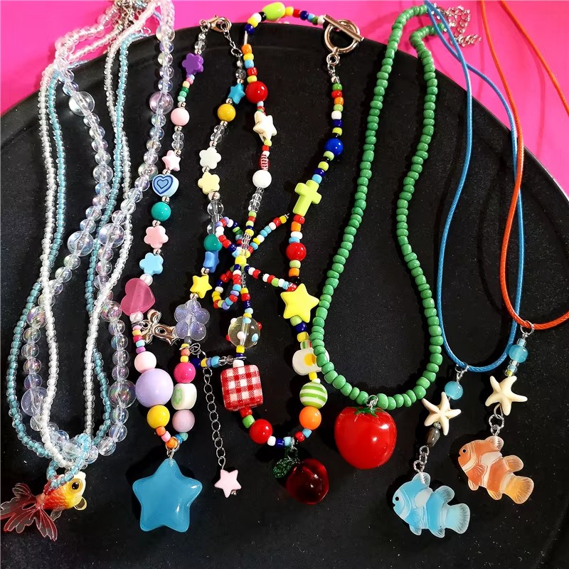Women'S Emo Accessories - 귀여운 여름 Y2K 하트 과일 토마토
