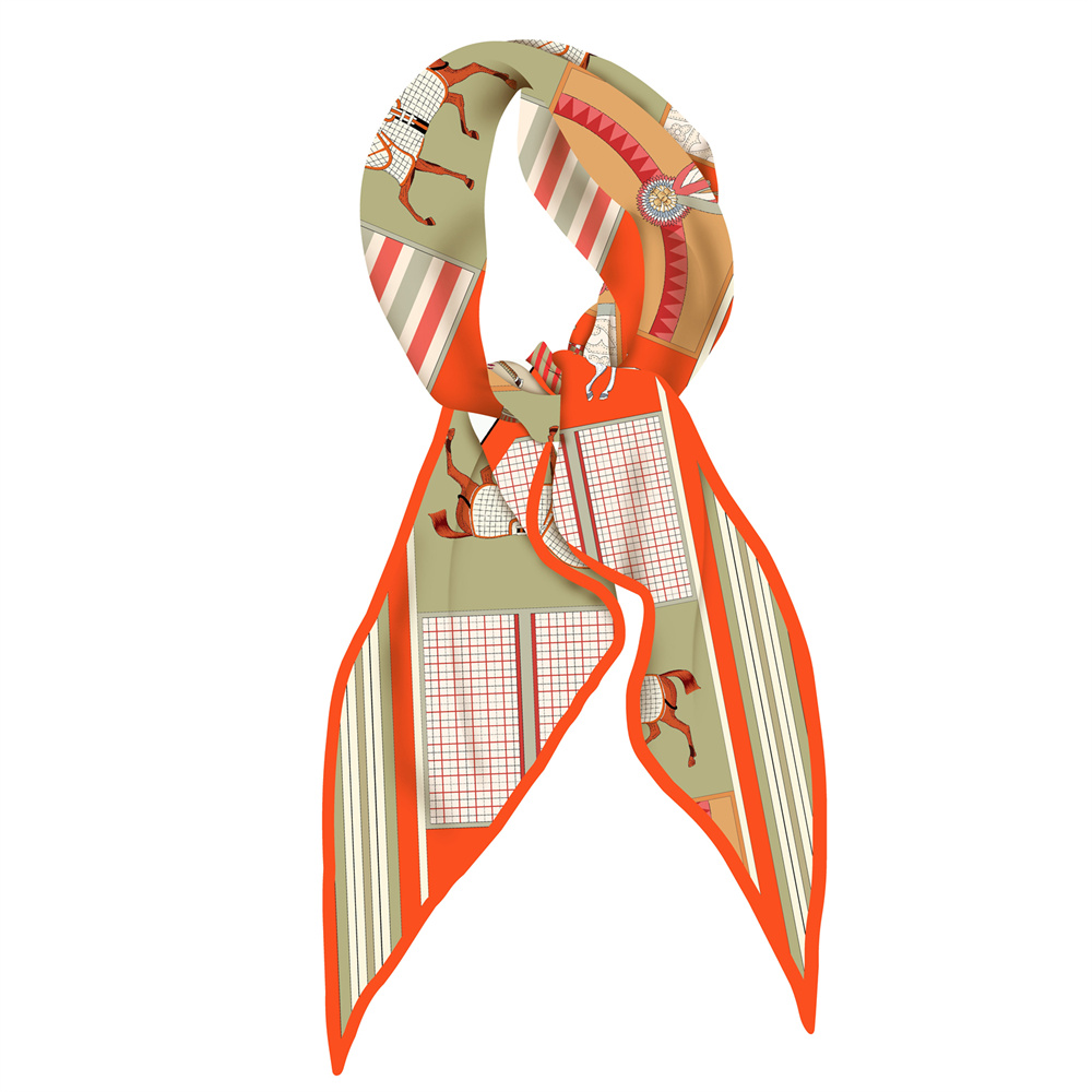 Silk Scarf Square - 새로운 디자인의 패션 프린트 실크 스카프,