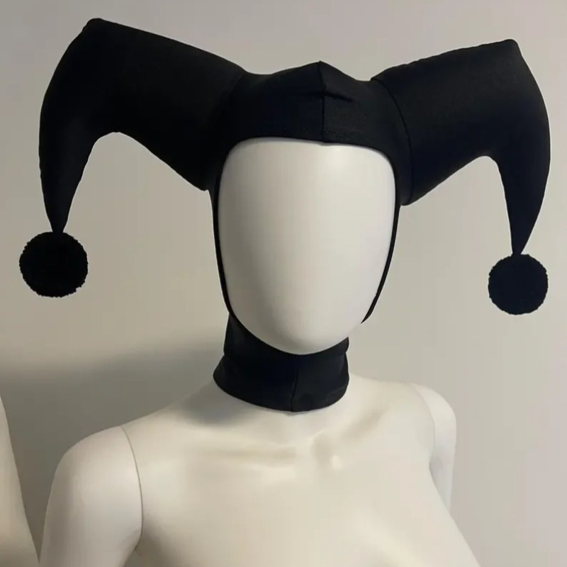 Women'S Red Accessories - QQ Jester 코스프레 블랙/레드 모자 코스프레