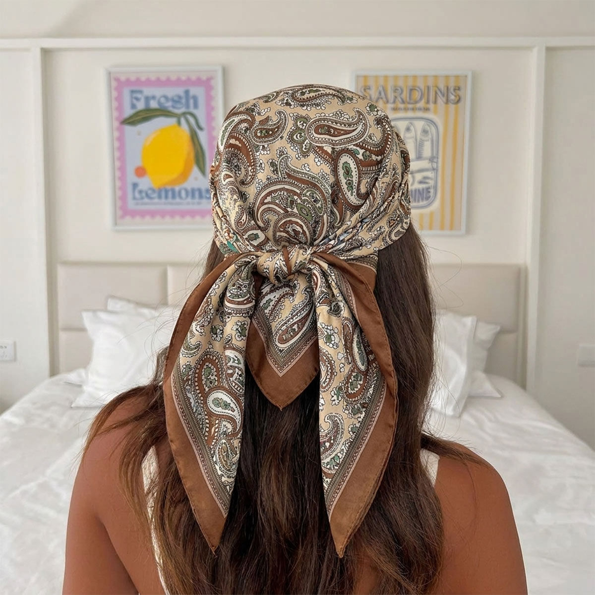Silk Scarf Square - 새로운 디자인 패션 스퀘어 실크 스카프