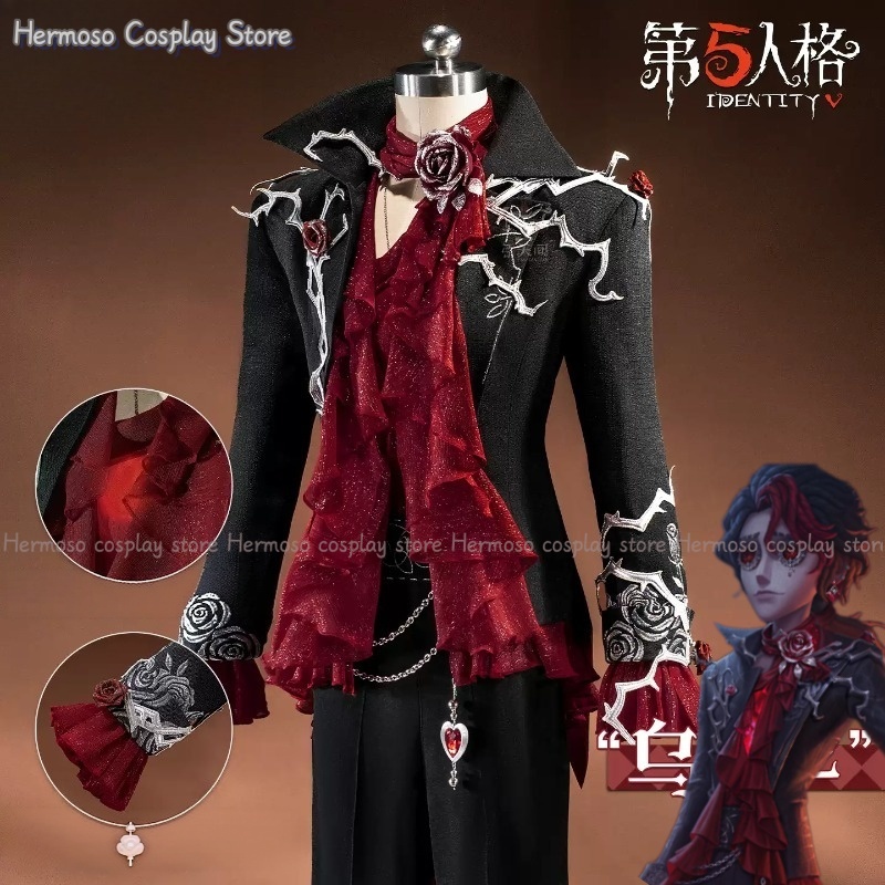 Identity V 작곡가 우아이스네 코스프레 의상 프 - Women'S Red Accessories 리뷰 및 가격