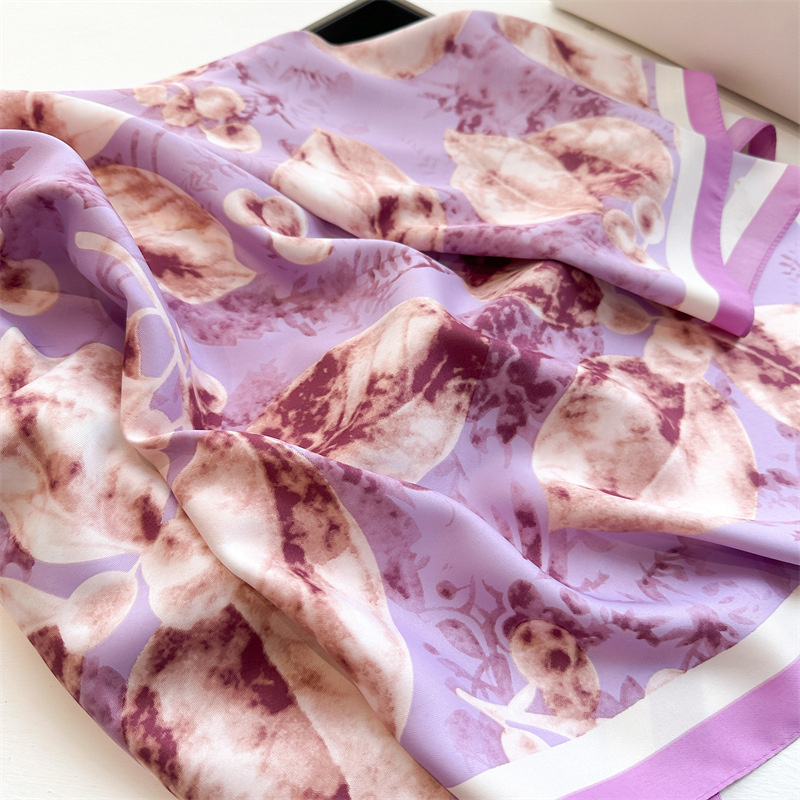 레트로 프린트 대형 스퀘어 스카프, 용수철 가을 스카프 - Silk Scarf Square 리뷰 및 가격