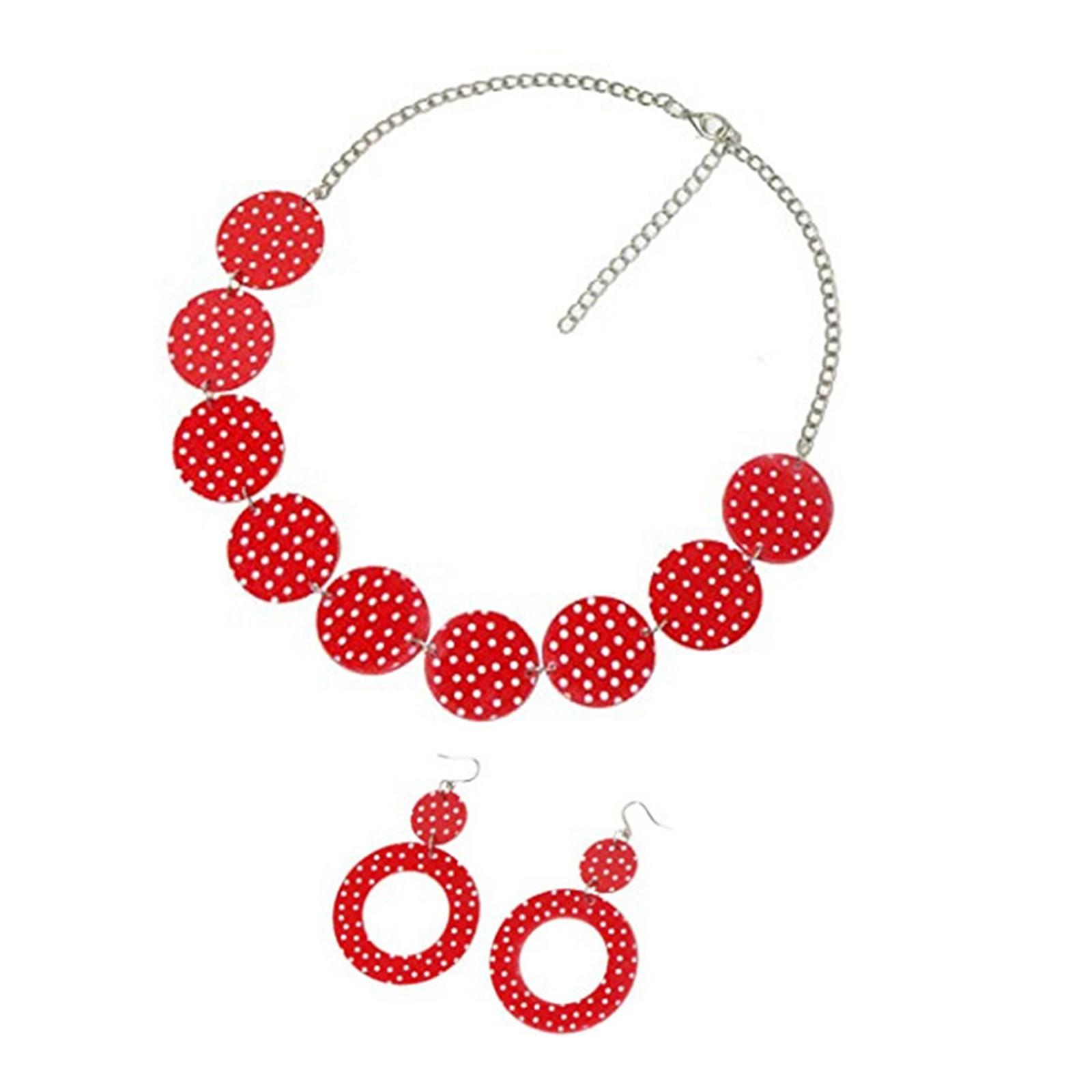 50년대 스타일의 디자인 귀걸이와 목걸이 세트, 보헤미 - Women'S Accessories In The 1950S 리뷰 및 가격