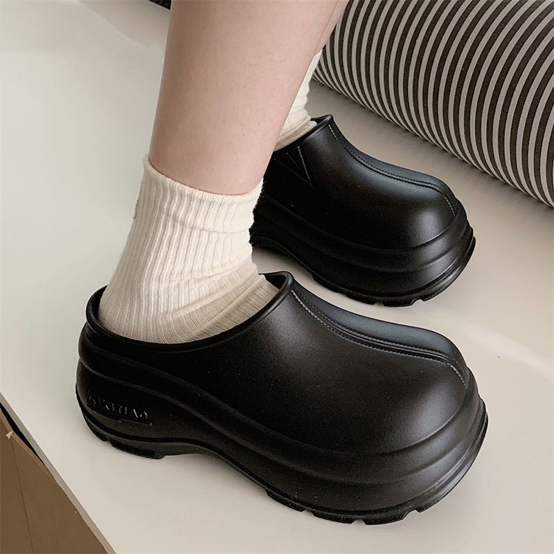 새로운 두꺼운 바닥 요리사 신발 여름 소녀 트렌드 단색 - Women Kitchen Accessories 리뷰 및 가격