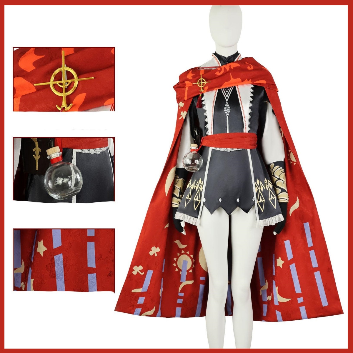 게임 Arknights Exusiai 새로운 언약 코스 - Women'S Red Accessories 리뷰 및 가격