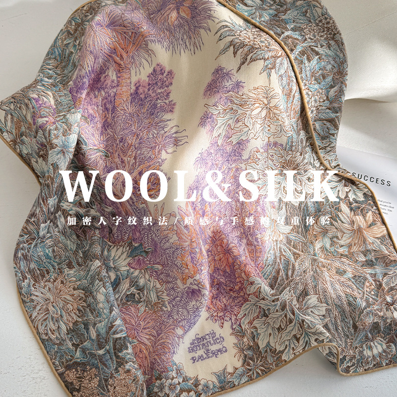 실크 울 스카프 여성 푸라르 여성용 우아한 여성용 숄  - Women Accessories Sale 리뷰 및 가격